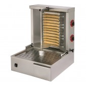Grelhador Industrial Kebab Elétrico Monofásico com Espeto de 400 mm, 15 a 20 kg, Potência de 3600 Watts (transporte incluído) - Refª 101810