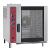 Forno Industrial de Convecção a Gás de 10 Níveis GN 1/1 com Humidificação Automática, 30 a 300°C, Potência de 18500 Watts (transporte incluído) - Refª 101363