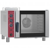 Forno Industrial de Convecção a Gás de 6 Níveis GN 1/1 com Humidificação Automática, 30 a 300°C, Potência de 8500 Watts (transporte incluído) - Refª 101362